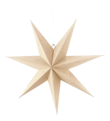 Bare advent star nature - 60 cm - Scandi Living