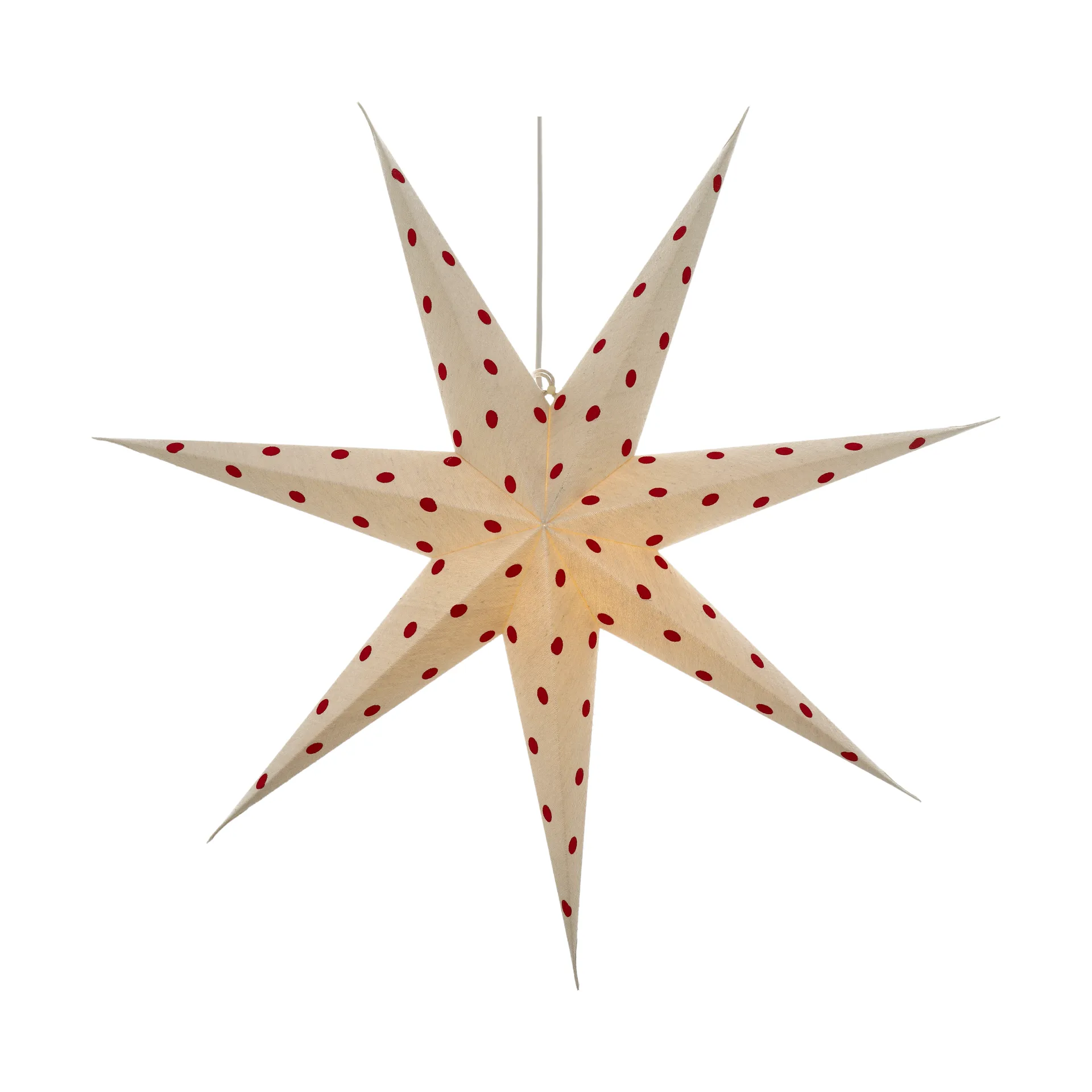Bare advent star white-red dots, 80 cm Scandi Living