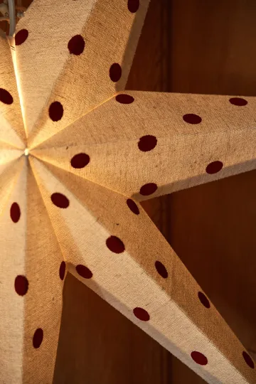 Bare advent star white-red dots - 80 cm - Scandi Living