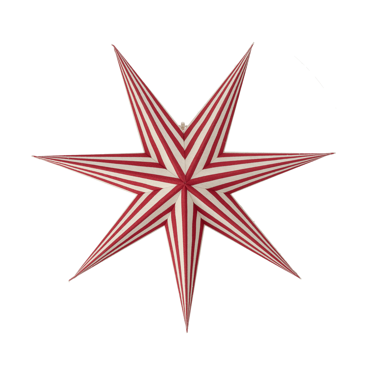 Scandi Living Bare advent star white-red stripes 60 cm