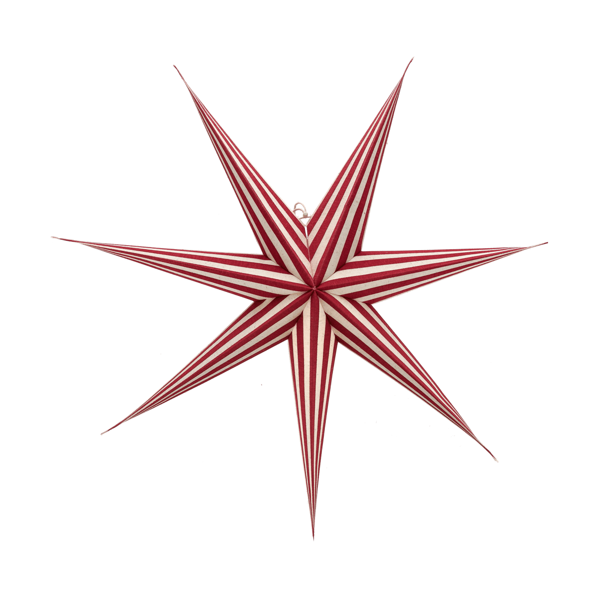 Scandi Living Bare advent star white-red stripes 80 cm