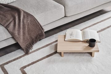 Borders wool carpet - White-beige 170x240 cm - Scandi Living