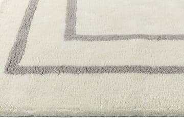 Borders wool carpet - White-grey 170x240 cm - Scandi Living