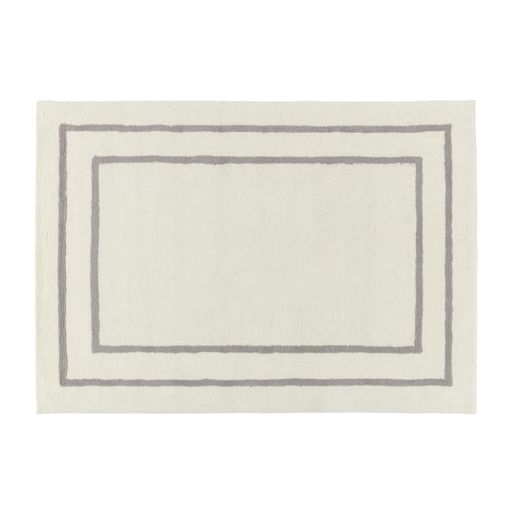 Borders wool carpet - White-grey 200x300 cm - Scandi Living