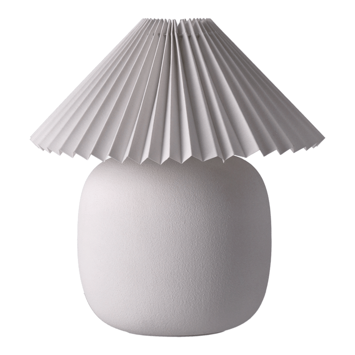 Boulder table lamp 29 cm white-pleated white - undefined - Scandi Living