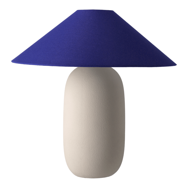 Boulder table lamp 48 cm beige-cobolt Scandi Living