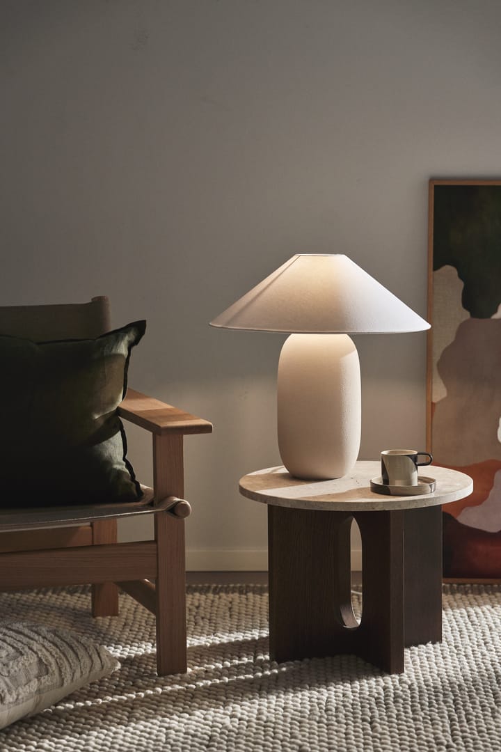 Boulder table lamp 48 cm beige-white - Lamp base - Scandi Living
