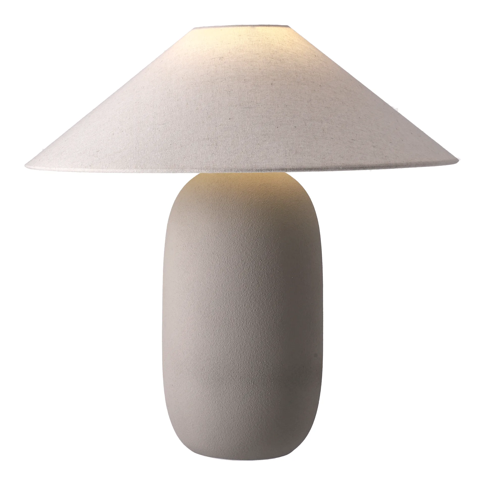Boulder table lamp 48 cm grey-nature,  Scandi Living