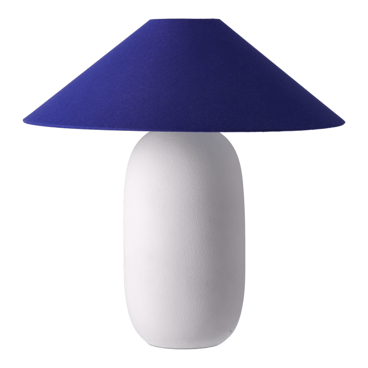 Boulder table lamp 48 cm white-cobolt - undefined - Scandi Living