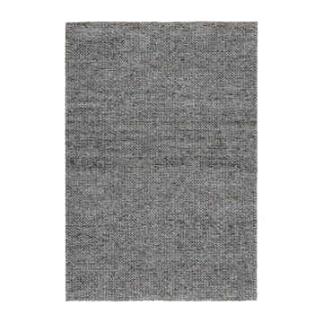 Braided wool carpet dark grey - 170x240 cm - Scandi Living