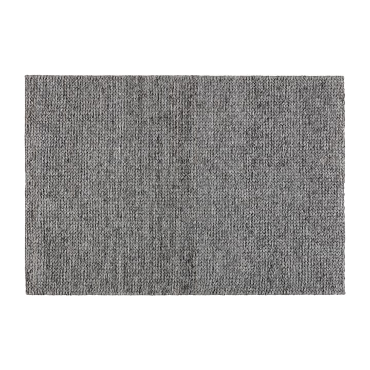 Braided wool carpet dark grey - 200x300 cm - Scandi Living