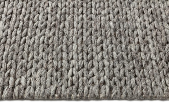 Braided wool carpet natural grey, 170x240 cm Scandi Living