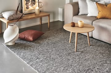 Braided wool carpet natural grey - 170x240 cm - Scandi Living