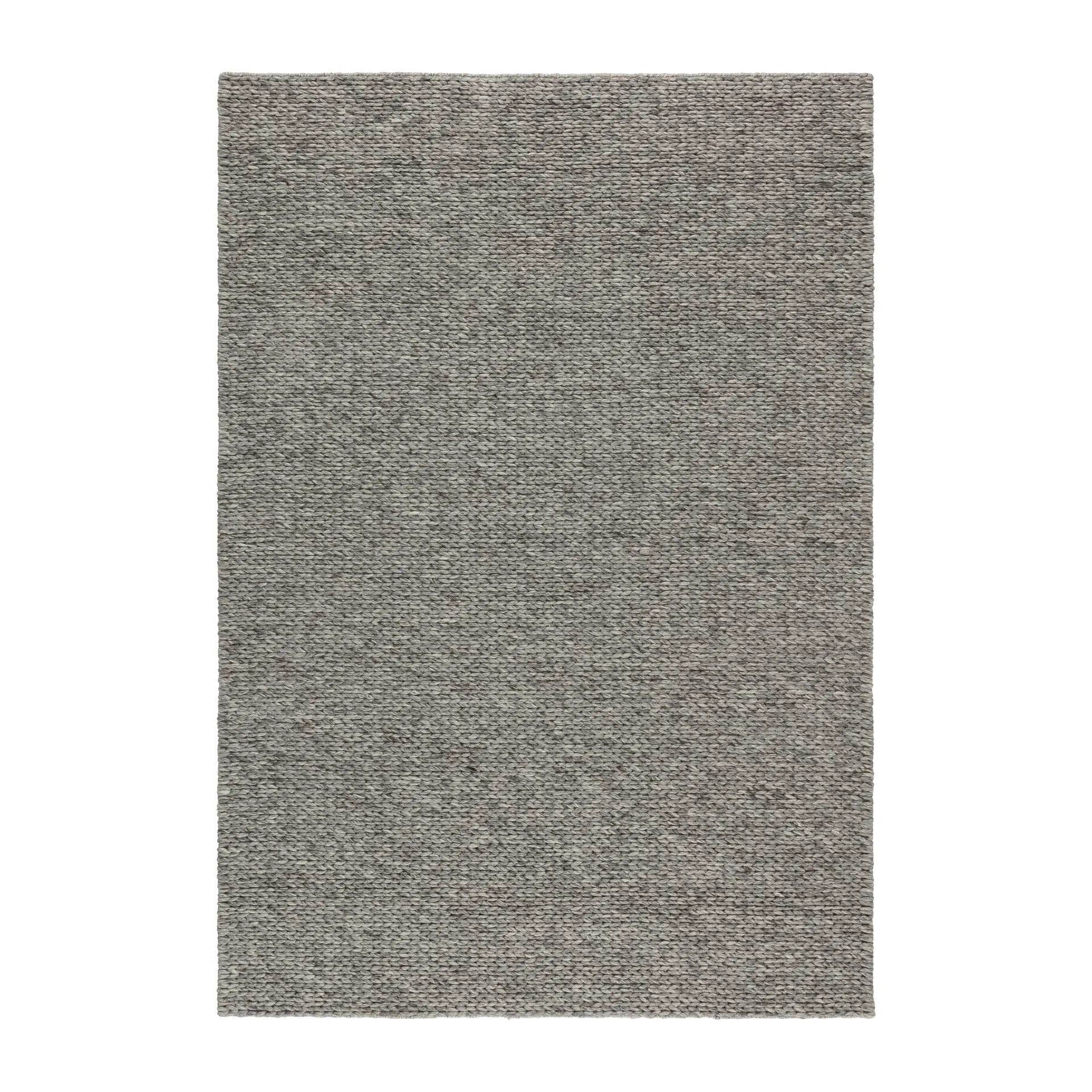 Braided wool carpet natural grey, 200x300 cm Scandi Living