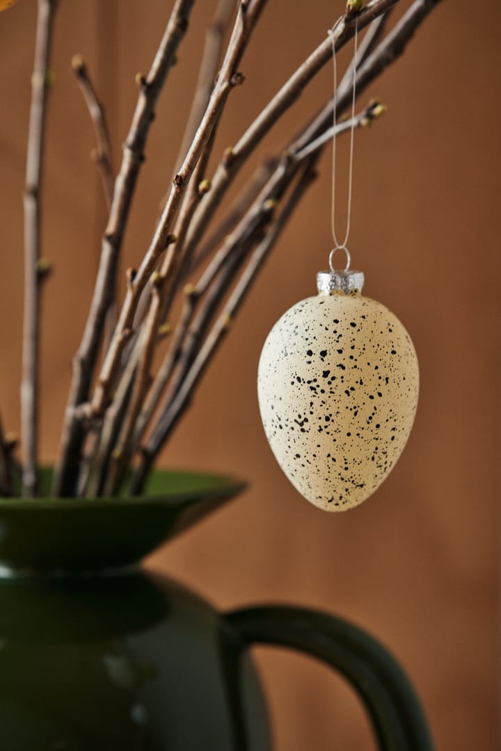 Brooding glass egg 8 cm 6-pack, Beige Scandi Living