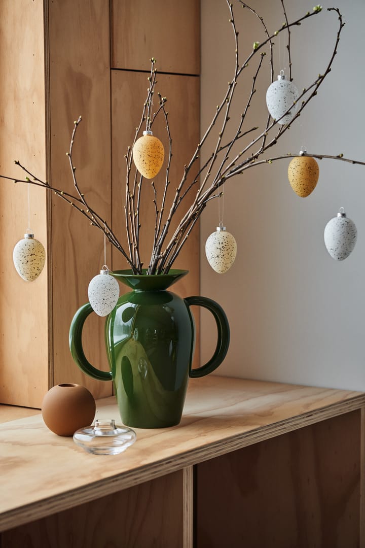 Brooding glass egg 8 cm 6-pack - Beige - Scandi Living