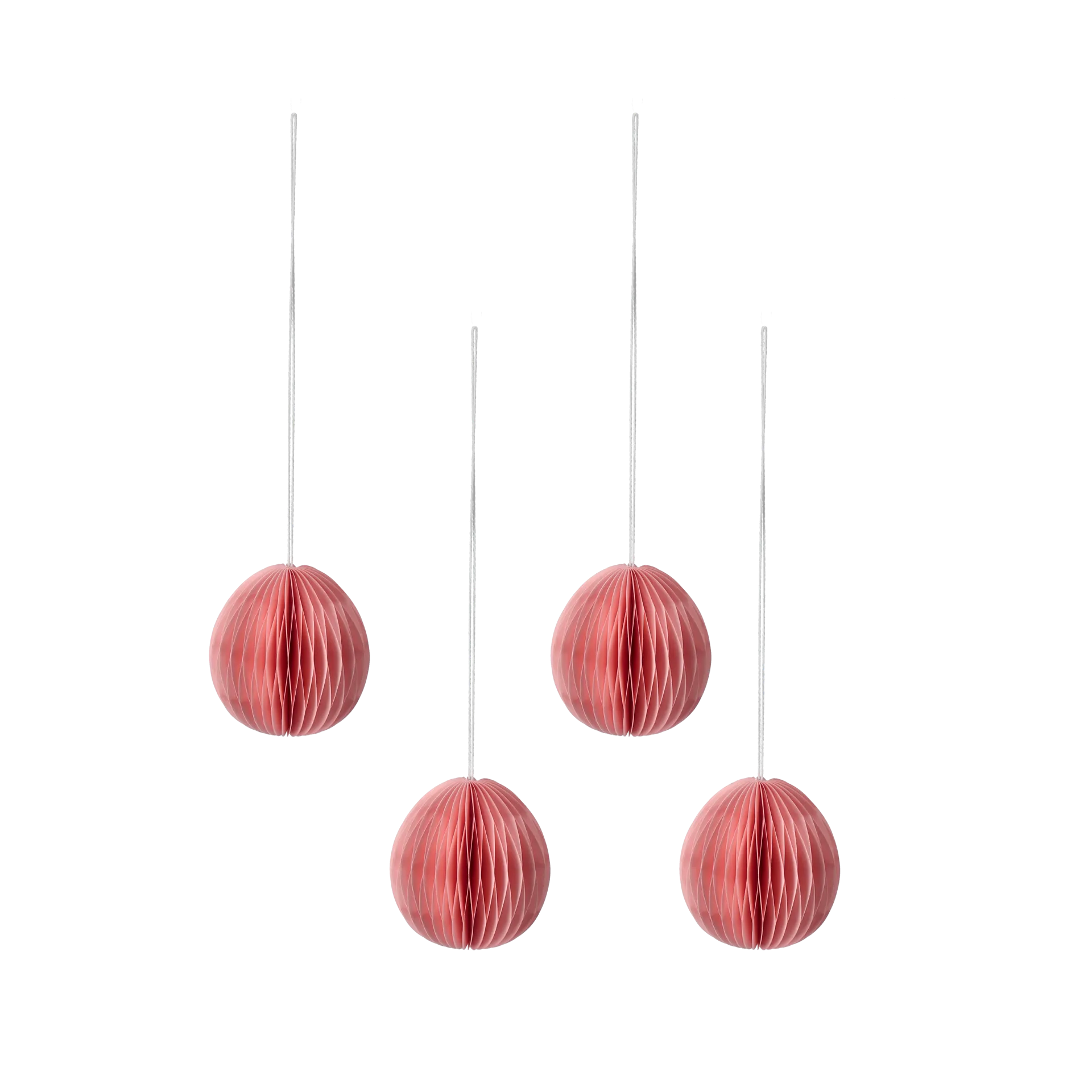 Brooding paper egg 7 cm 6-pack, Pink Scandi Living