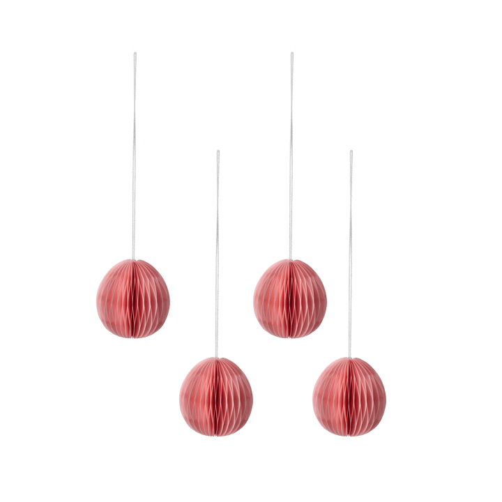 Brooding paper egg 7 cm 6-pack, Pink Scandi Living