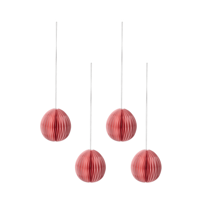 Brooding paper egg 7 cm 6-pack - Pink - Scandi Living