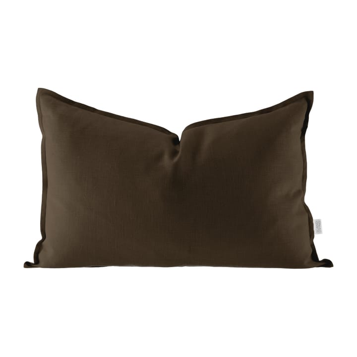 Calm pillow case linen 40x60 cm - Chocolate Brown - Scandi Living