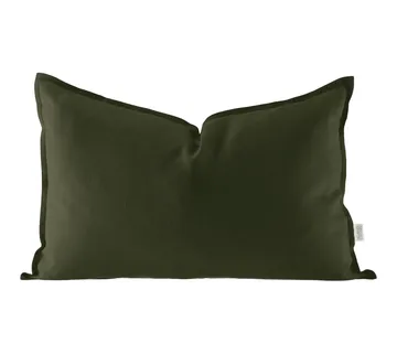 Calm pillow case linen 40x60 cm - Forest Green - Scandi Living
