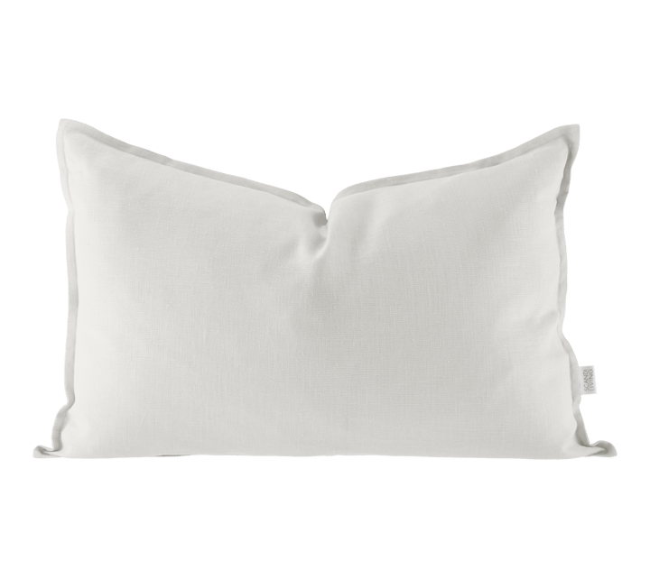 Calm pillow case linen 40x60 cm - White - Scandi Living