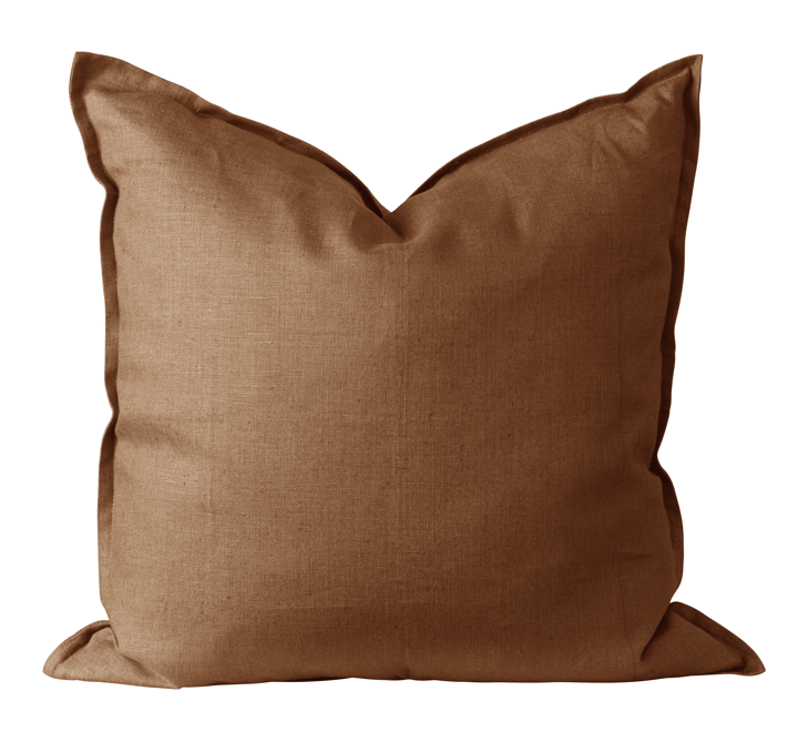 Calm pillow case linen 50x50 cm - Almond Brown - Scandi Living