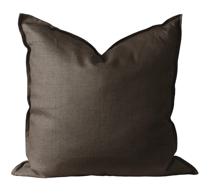 Calm pillow case linen 50x50 cm - Chocolate Brown - Scandi Living
