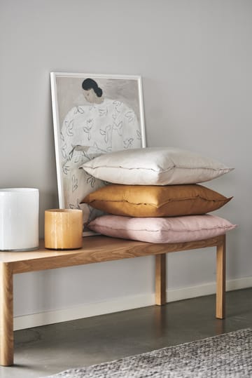 Calm pillow case linen 50x50 cm - Dusty Rose - Scandi Living