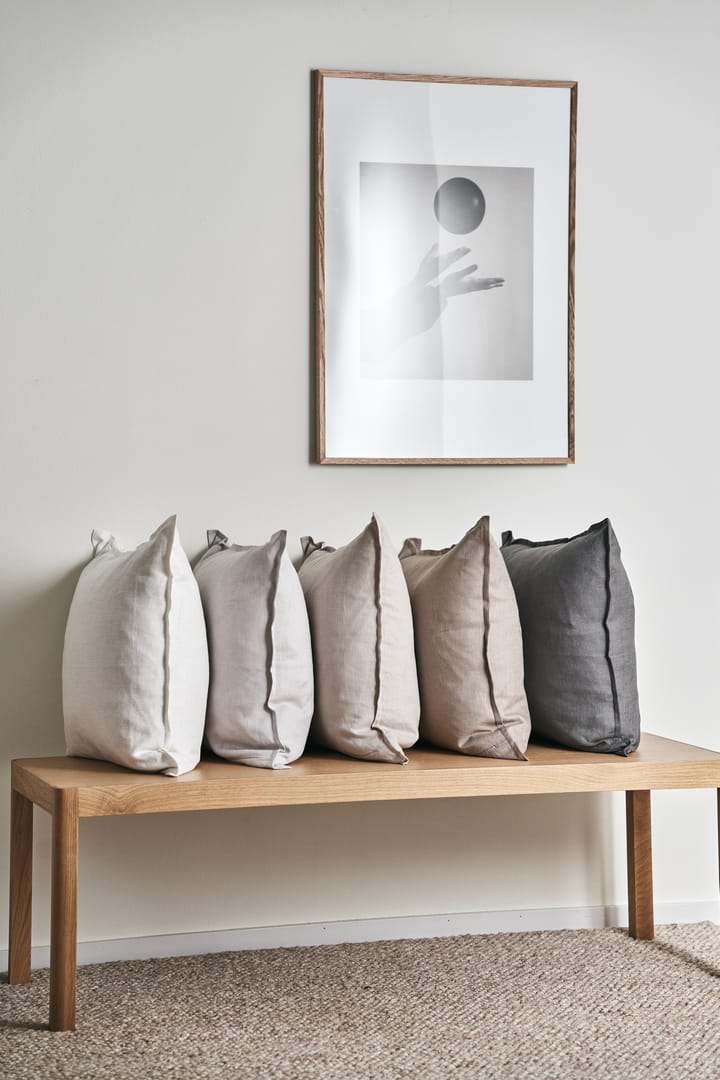 Calm pillow case linen 50x50 cm - Greige - Scandi Living