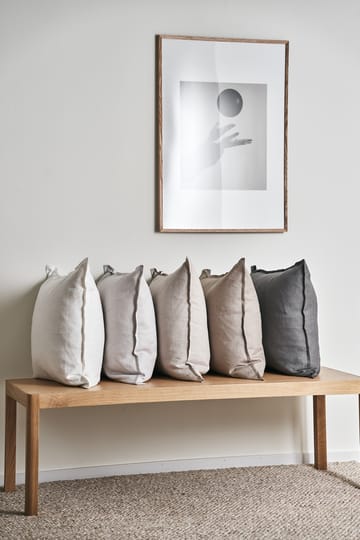 Calm pillow case linen 50x50 cm - Icy Grey - Scandi Living