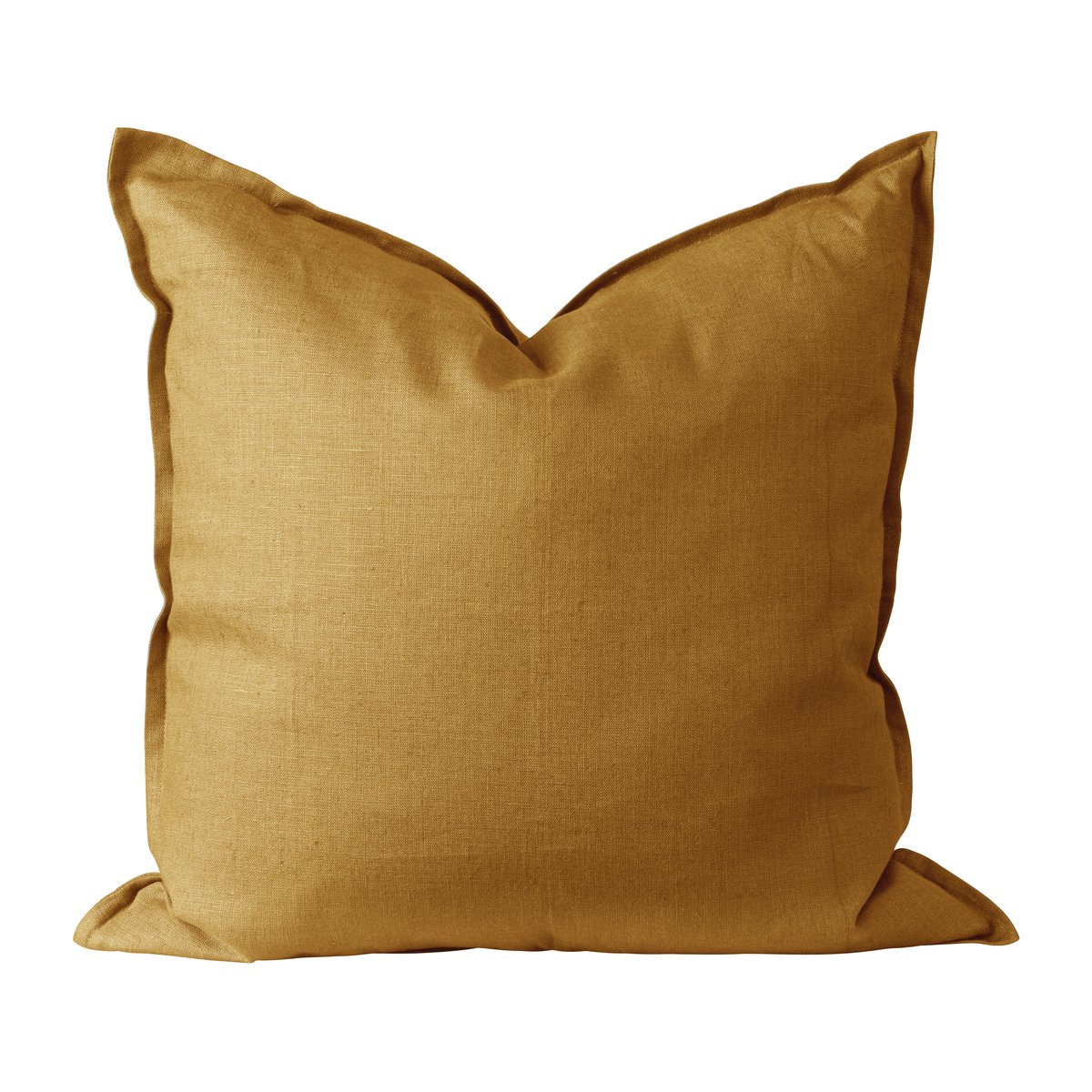 Scandi Living Calm pillow case linen 50x50 cm Mustard