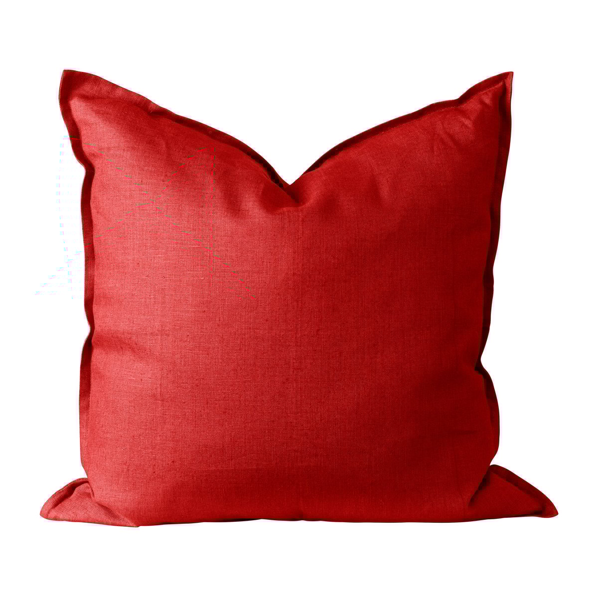 Scandi Living Calm pillow case linen 50x50 cm Red | Scandinavian Design | Cushion covers | Red