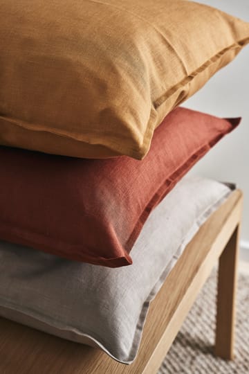 Calm pillow case linen 50x50 cm - Rust - Scandi Living