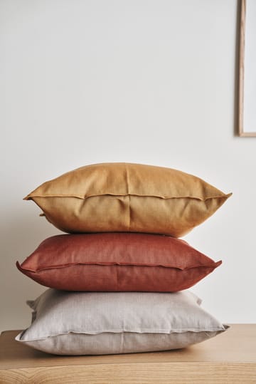 Calm pillow case linen 50x50 cm - Rust - Scandi Living