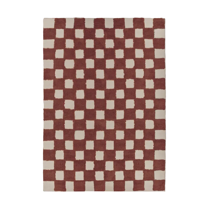 Checker Play mat 170x240 cm - Rust - Scandi Living