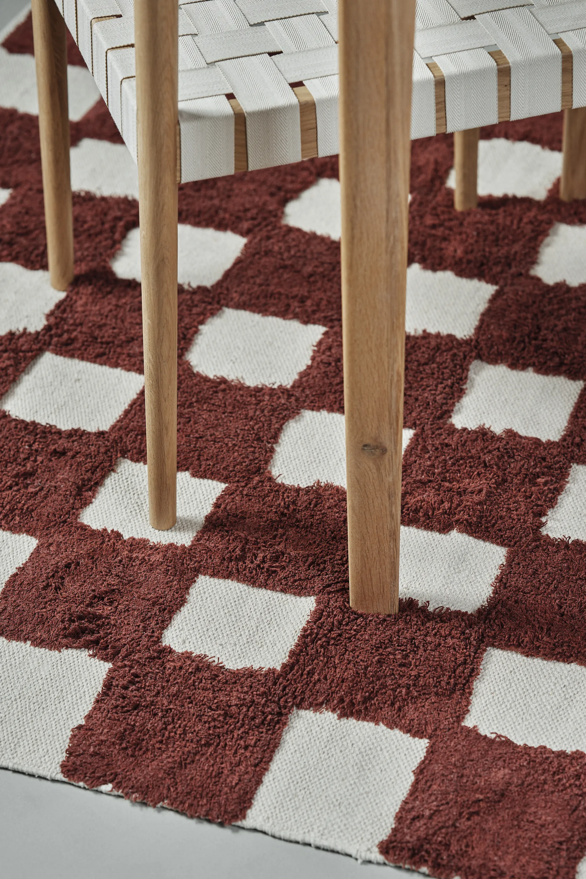 Checker Play mat 170x240 cm, Rust Scandi Living