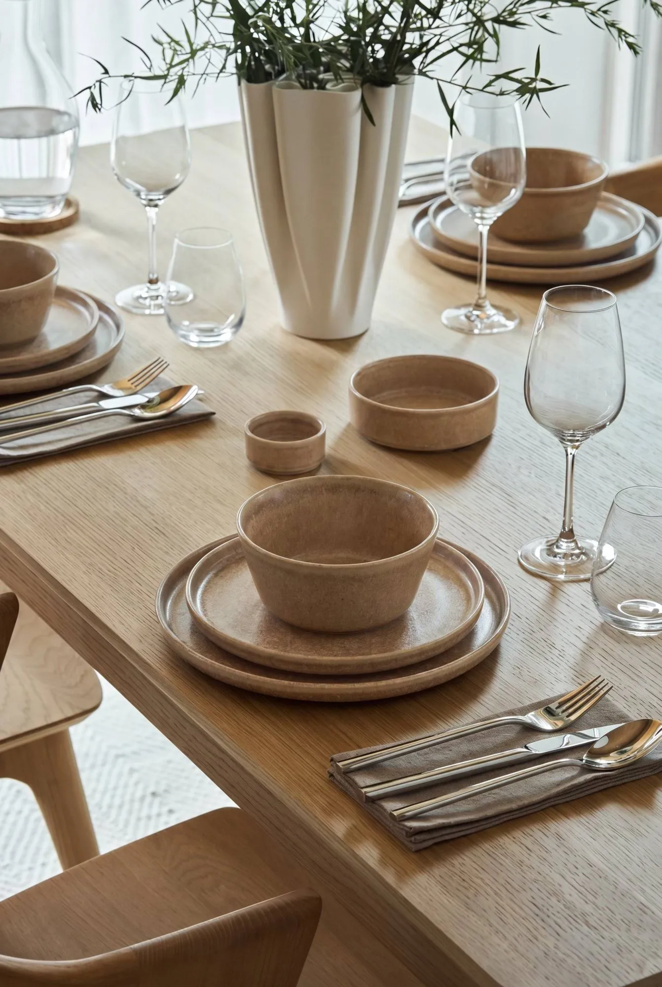 Clay side plate, Brown, Ø20 cm Scandi Living