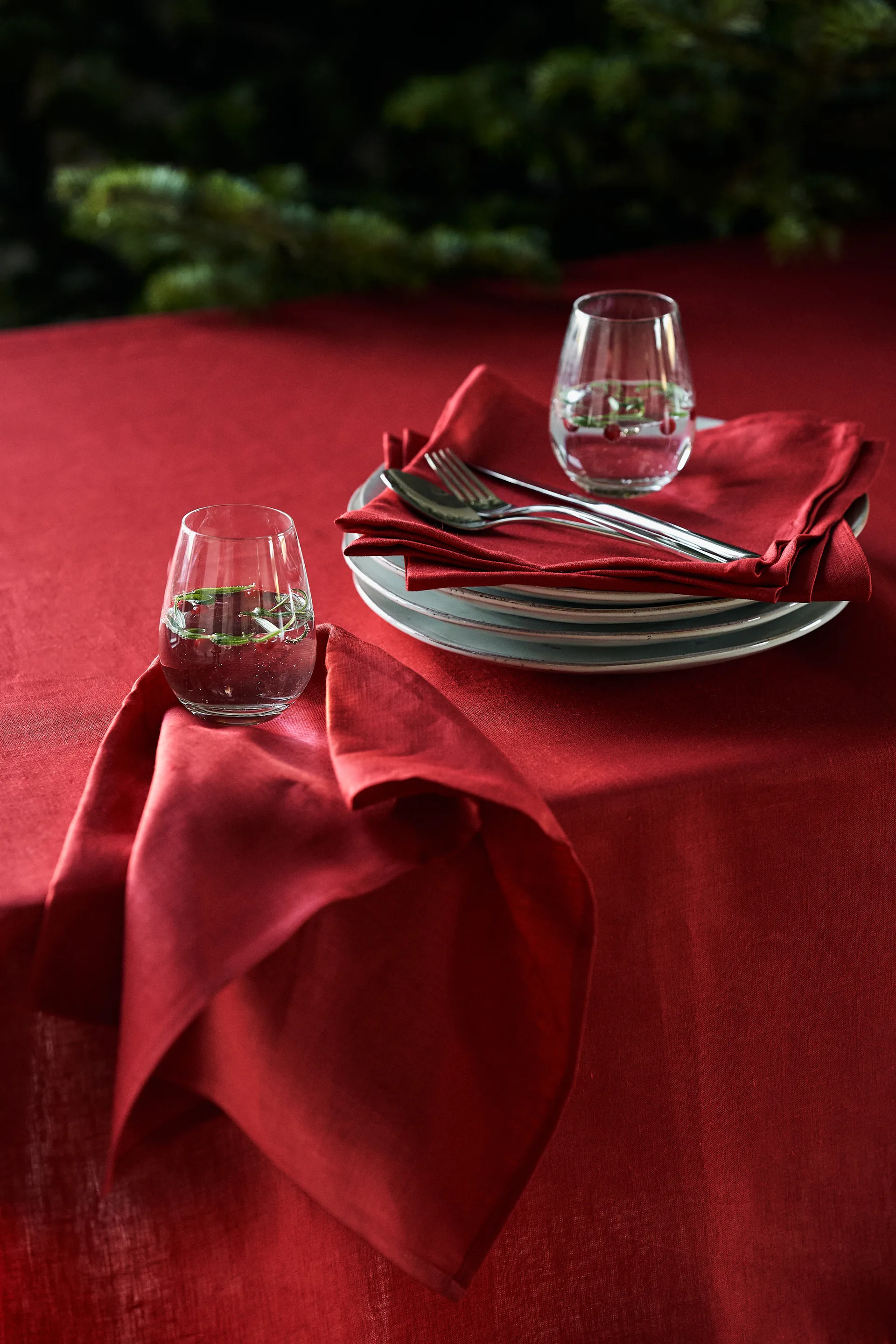 Clean kitchen towel 47x70 cm 2-pack, Red Scandi Living