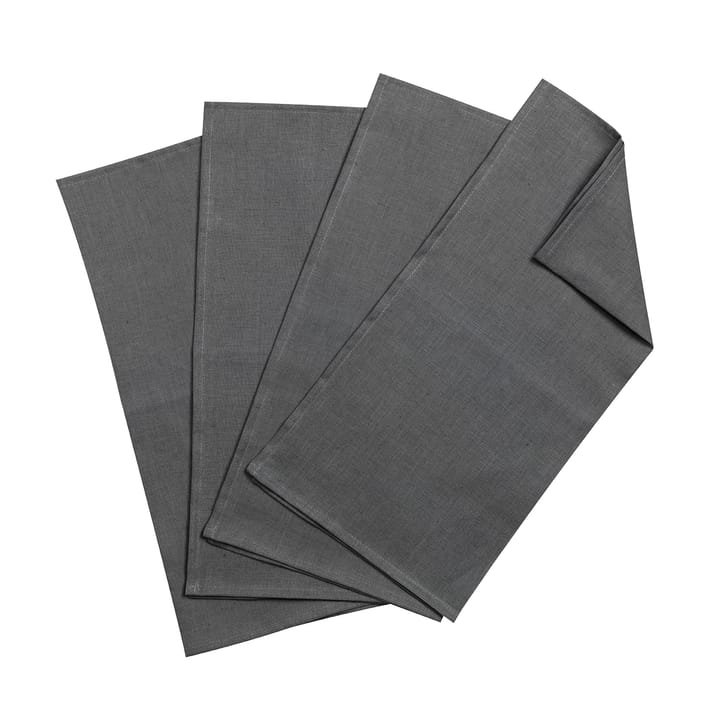 Clean serviettes 45 x 45 cm 4-pack - charcoal - Scandi Living