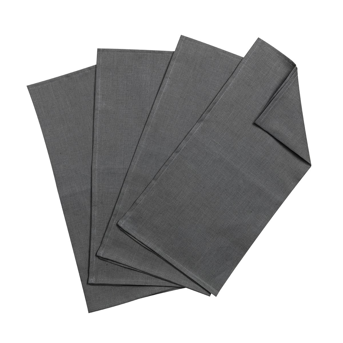 Scandi Living Clean serviettes 45 x 45 cm 4-pack charcoal