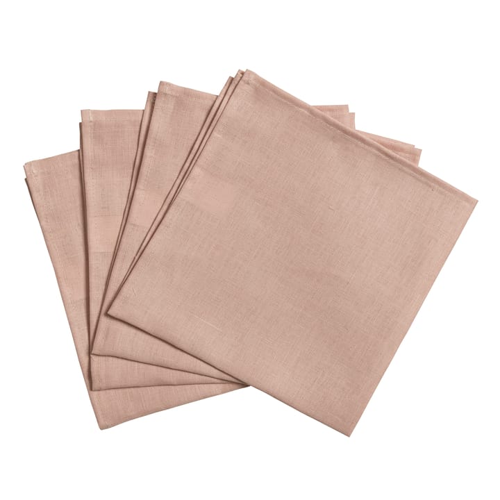 Clean serviettes 45 x 45 cm 4-pack - dusty rose - Scandi Living