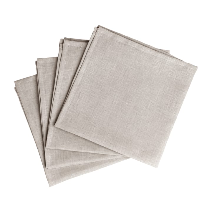 Clean serviettes 45 x 45 cm 4-pack - Greige - Scandi Living