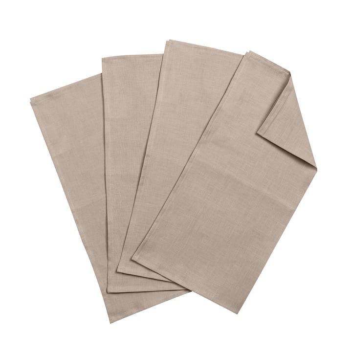 Clean serviettes 45 x 45 cm 4-pack - sand - Scandi Living
