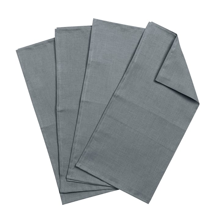Clean serviettes 45 x 45 cm 4-pack - smokey blue - Scandi Living