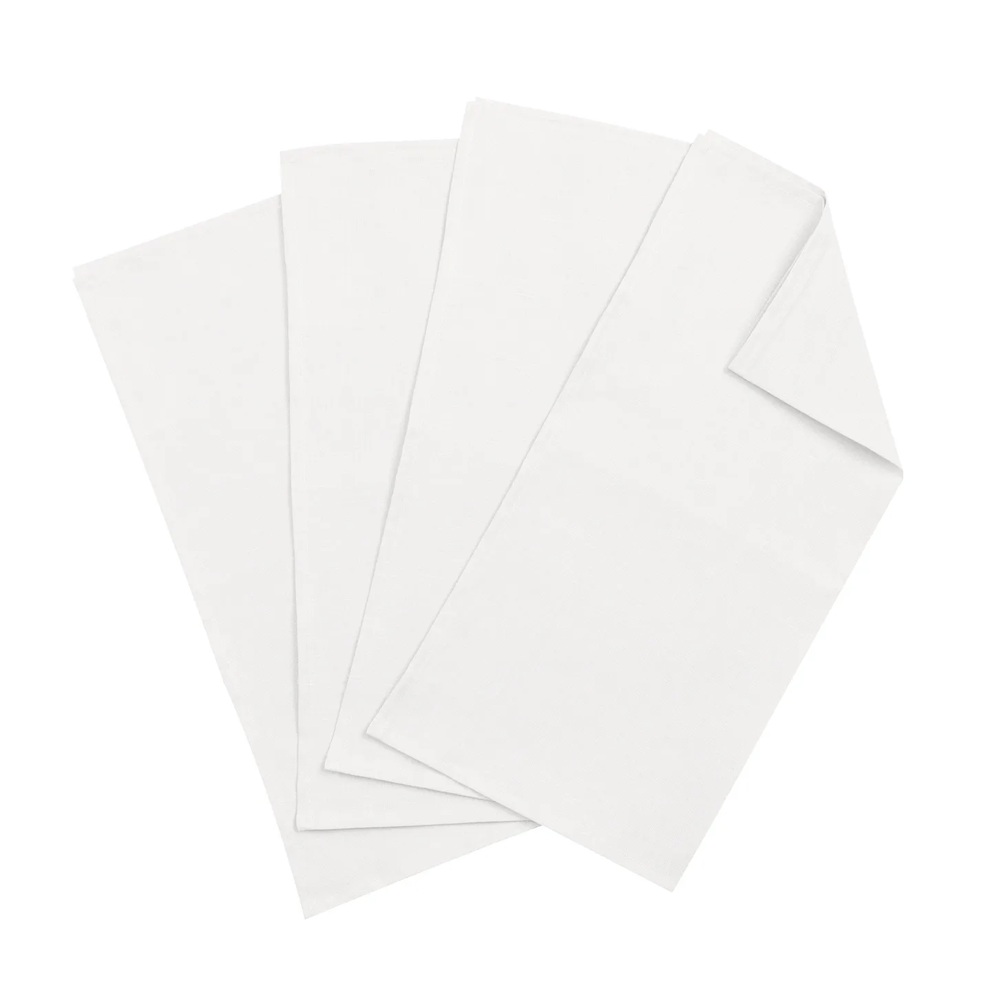 Clean serviettes 45 x 45 cm 4-pack, white Scandi Living