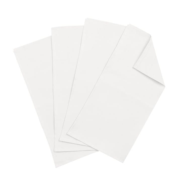 Clean serviettes 45 x 45 cm 4-pack - white - Scandi Living