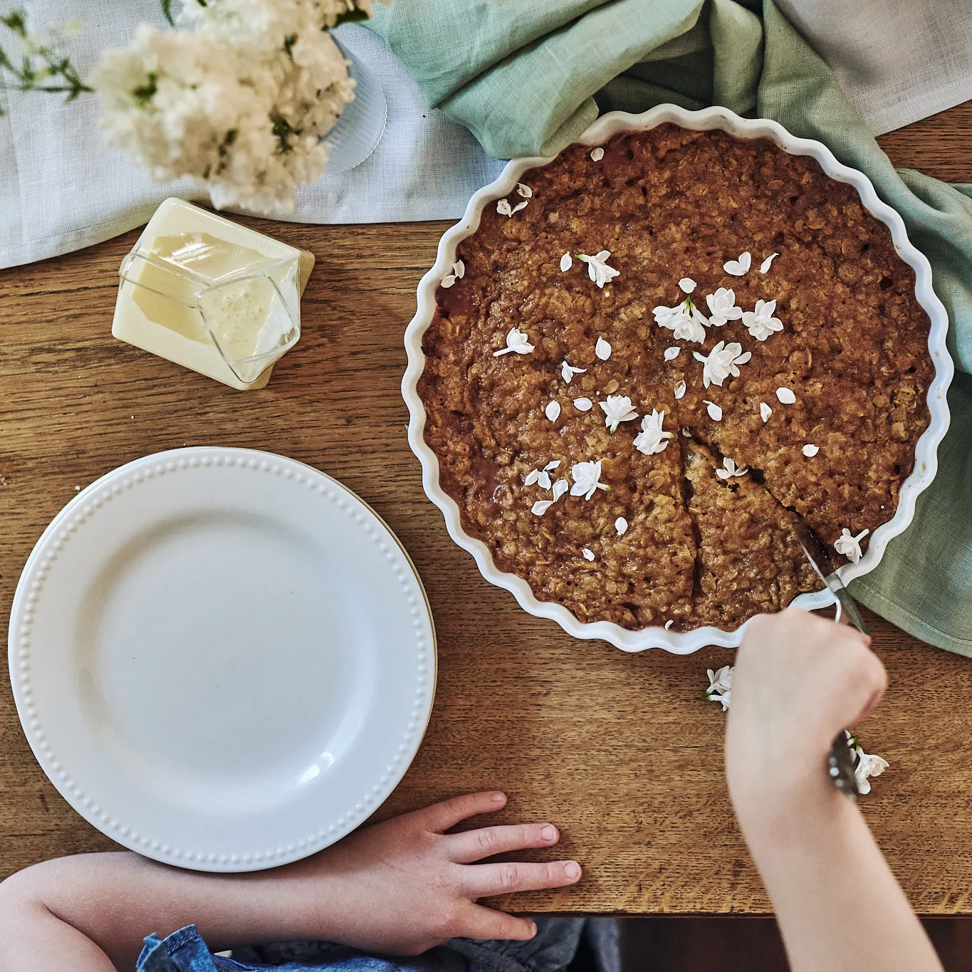 Clean table runner 50 x 145 cm, icy grey Scandi Living