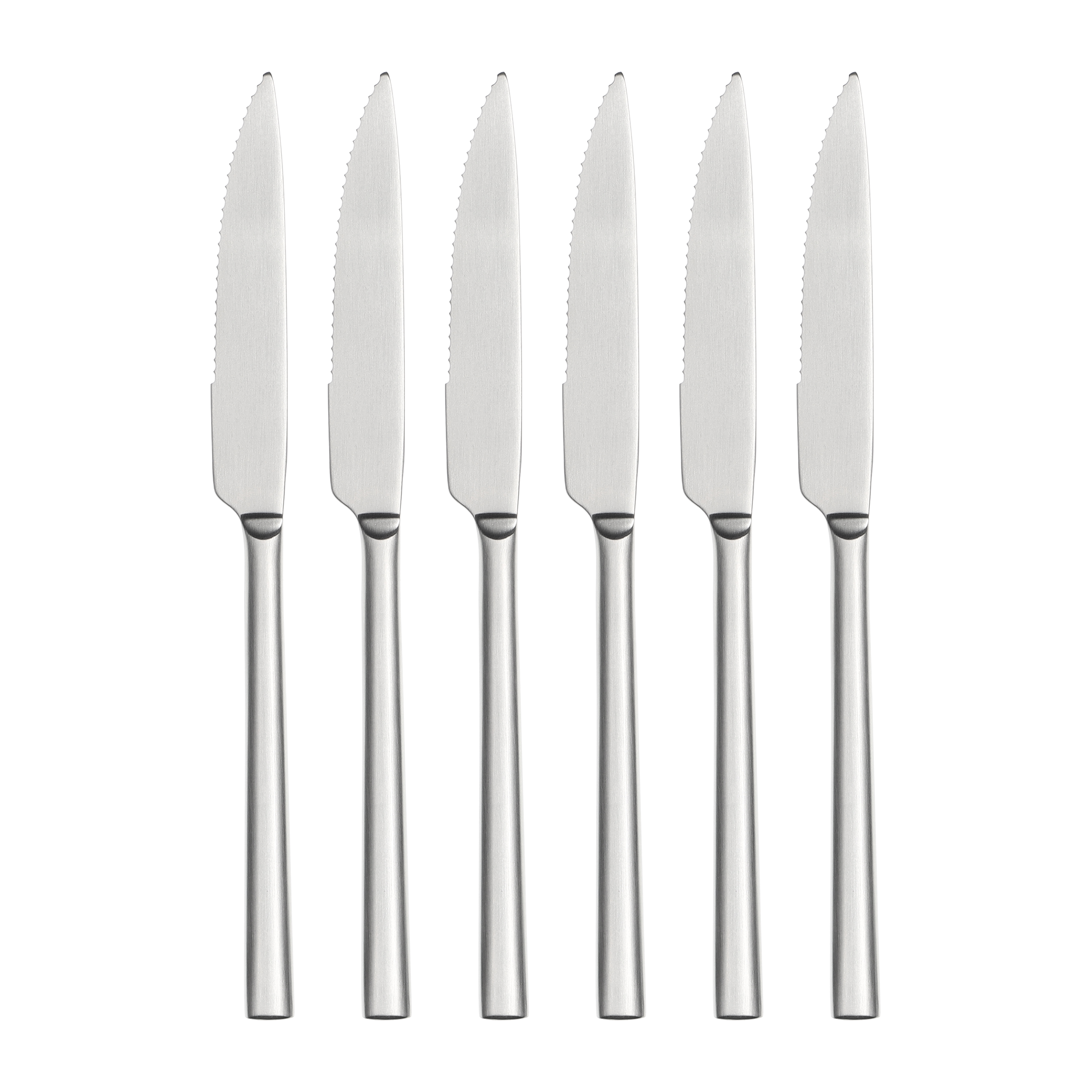 Table Knife Set 4/6/8Pcs Black Matte Comfort Handle Paring Knives