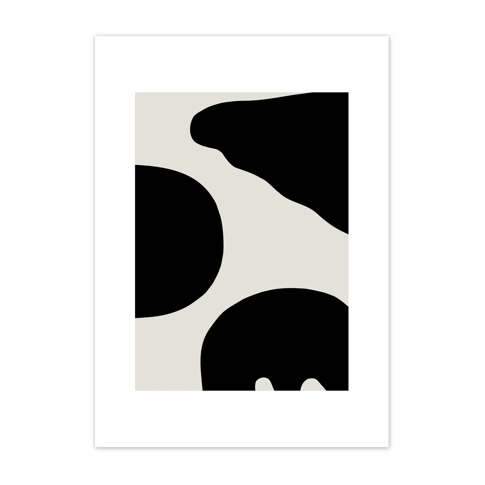 Contour poster grey, 50x70 cm Scandi Living